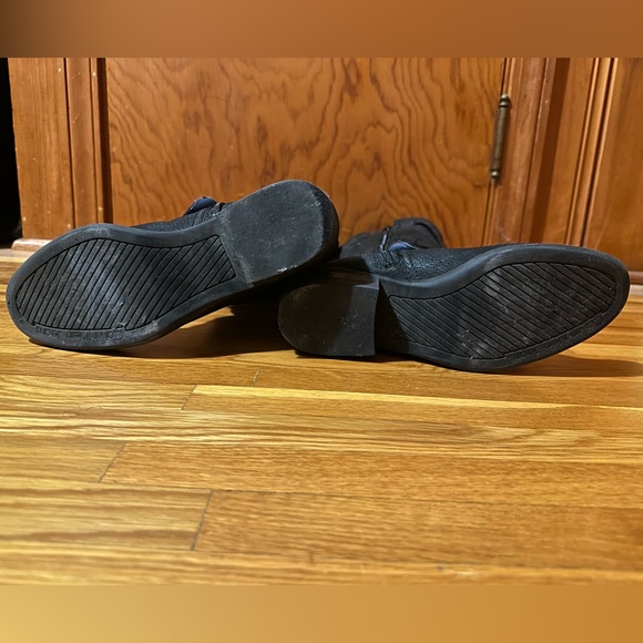 Calvin Klein CK Jeans Women's Gem 2 Oily Leather Knee-High Boots Black size.7.5 - Picture 4 of 6